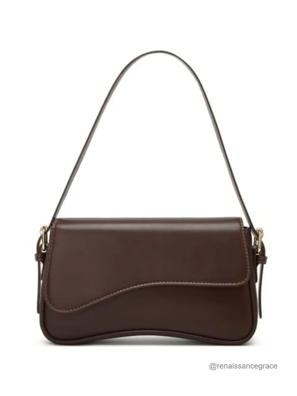 PU Leather Shoulder Bag Y2K Hobo Purse Crossbody Adjustable Strap
